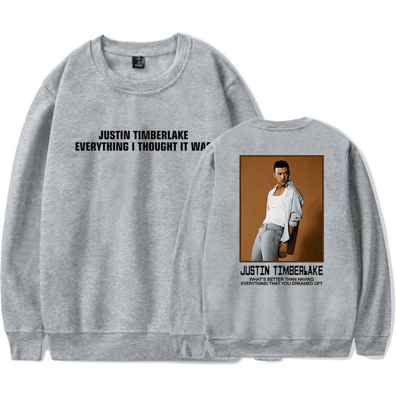 Justin Timberlake Crewncek Sweatshirt Merch Casual Sweatshirt Unisex Clothing