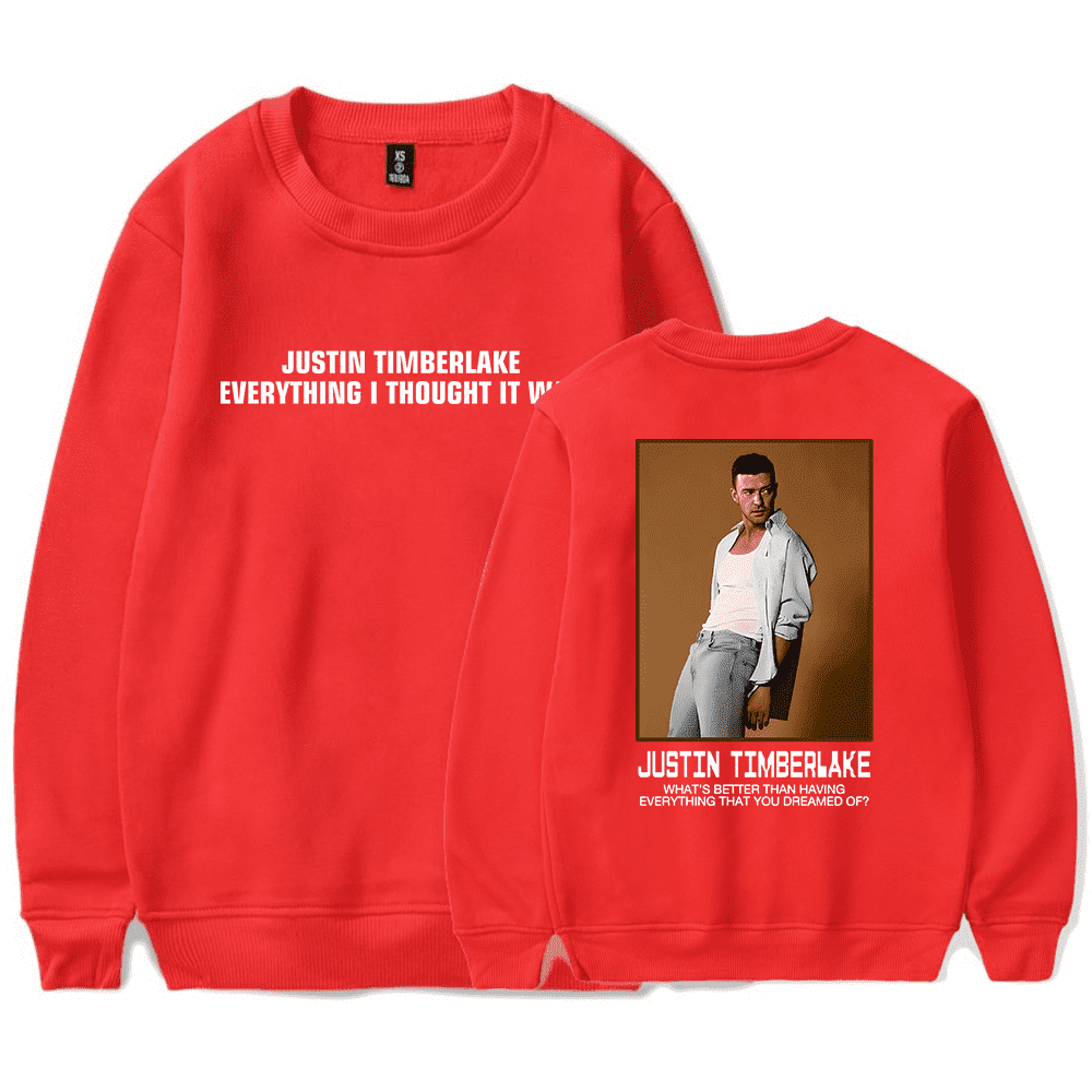 Justin Timberlake Crewncek Sweatshirt Merch Casual Sweatshirt