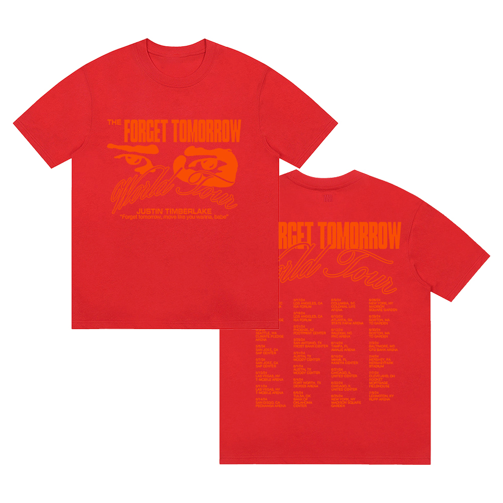 Justin Timberlake Eyes Album Tee Shirt 2024 The Tomorrow World