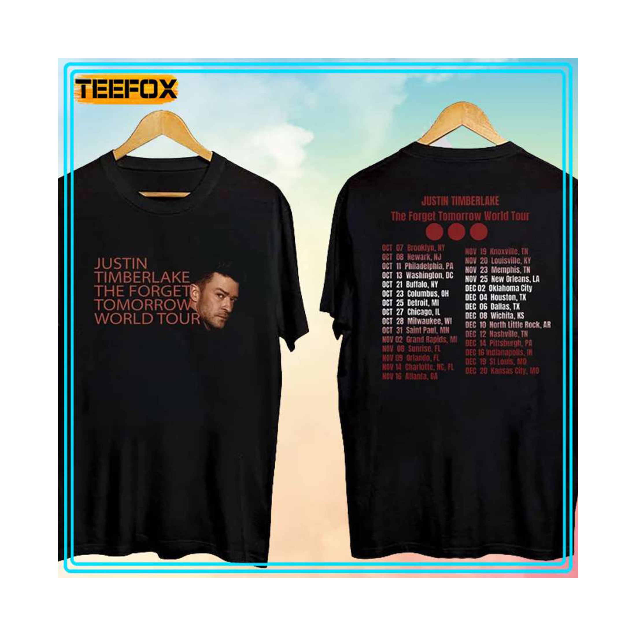 Justin Timberlake Tomorrow Tour 2024 Unisex T Shirt