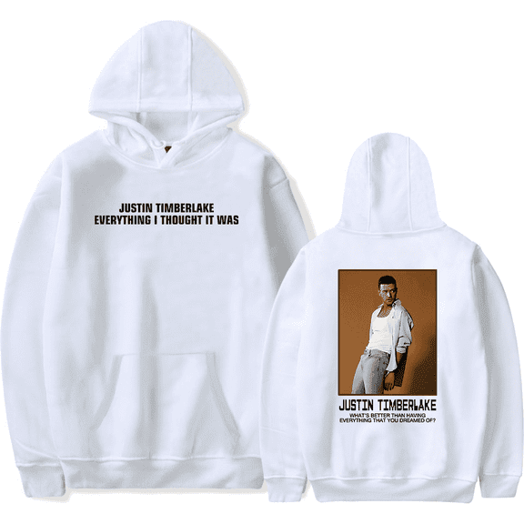 Justin Timberlake Merch Hoodie Unisex Men Women Fashion Hooded Sweatshirt Long Sleeve Tracksuit Streetshirt Pullover Coat