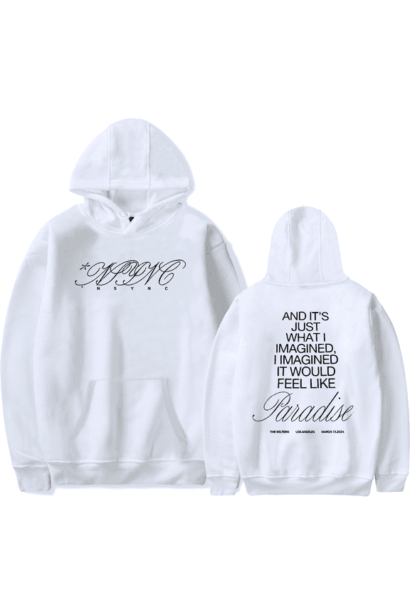 Justin Timberlake Merch Hoodies Nsync Paradise Hoodie Men Women Hooded Sweatshirt Long Sleeve Tracksuit Pullover Streetwear