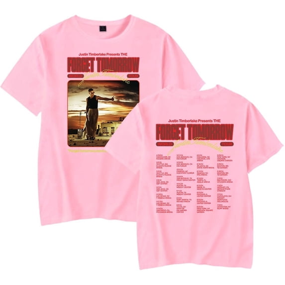 Justin Timberlake Merch T Shirt 2024 Forget Tomorrow Tour Merch T-Shirt Men Women Streetwear Tshirt Short Sleeve Tee Top