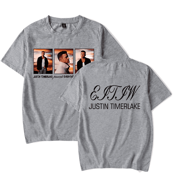 Justin Timberlake Merch T-Shirt Men Women Fashion t shirt Unisex Men Women Cool Summer Short Sleeve Shirt Casual Streetwear Top Tee
