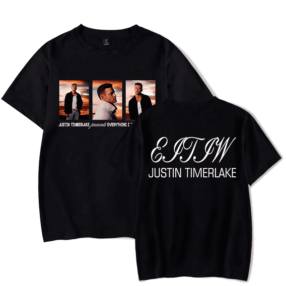 Justin Timberlake Merch T-Shirt Men Women Fashion t shirt Unisex Men Women Cool Summer Short Sleeve Shirt Casual Streetwear Top Tee