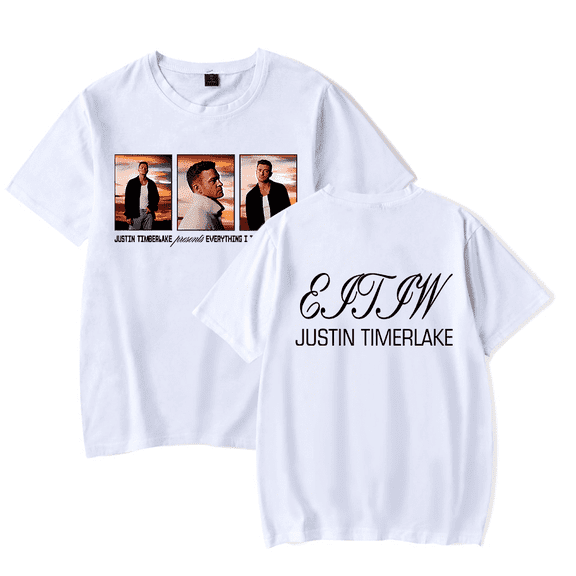 Justin Timberlake Merch T-Shirt Men Women Fashion t shirt Unisex Men Women Cool Summer Short Sleeve Shirt Casual Streetwear Top Tee