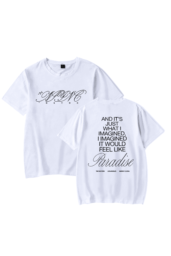 Justin Timberlake Merch T Shirt Nsync Paradise T-Shirt Men Women Streetwear Tshirt Shirt Short Sleeve Tee Tops