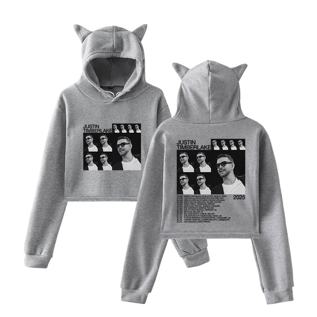 Justin Timberlake Tour 2025 Short Hoodies Casual Pullover Unique