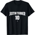 thumbnail image 1 of Justin Turner Warp Number Gameday T-Shirt, 1 of 3