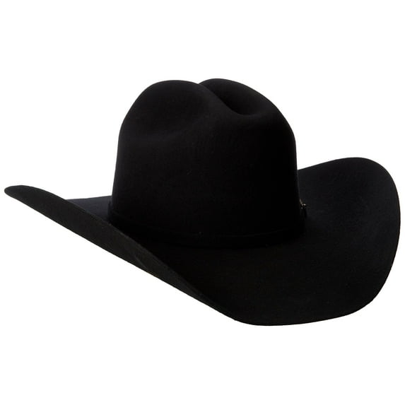 Justin Unisex Rodeo 3X Felt Cowboy Hat Black 6 3/4