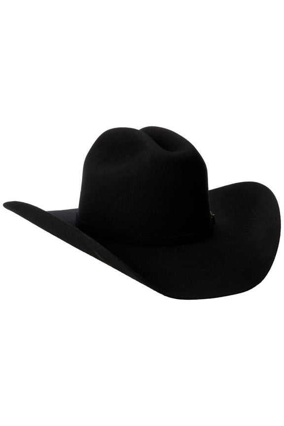 Unisex Rodeo 3X Felt Cowboy Hat Black 7 1/2