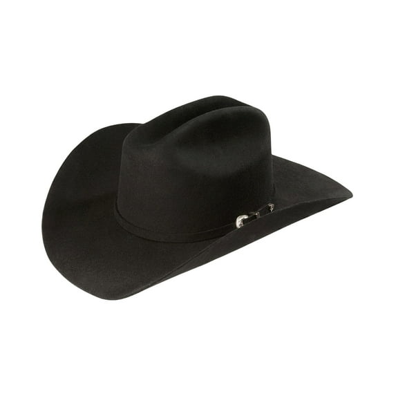 Justin Unisex Rodeo 3X Felt Cowboy Hat Black 7 1/8