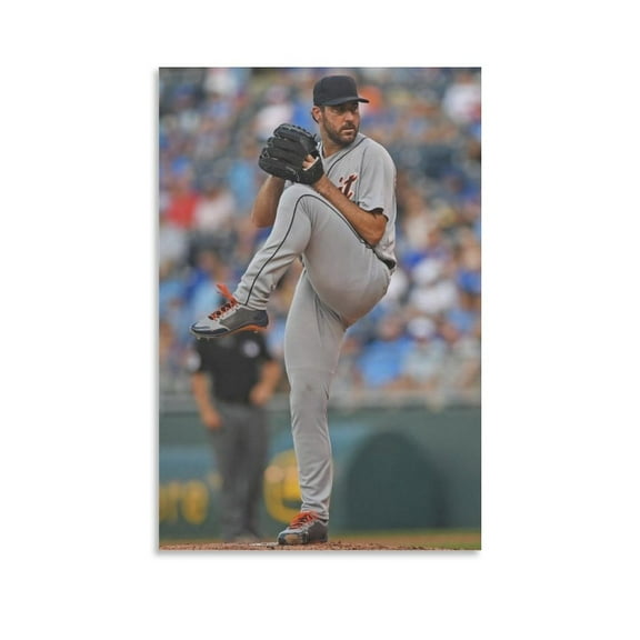 Justin Verlander Poster Canvas Poster Canvas Poster Wall Art Picture Prints Hanging Photo Gift Decor Home Posters Artworks 20x30inch(50x75cm)