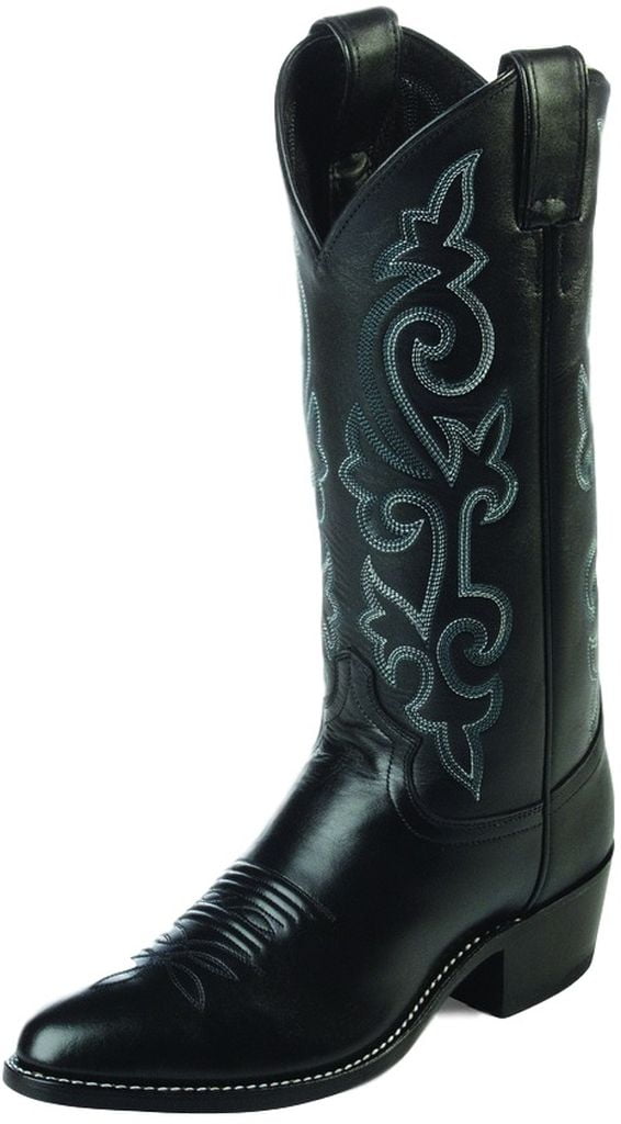 Justin Western Boots Mens Leather Cowboy Round London Calf 