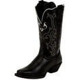 thumbnail image 1 of Justin Western Boots Womens Leather Stampede Deercow Black L2554, 1 of 5