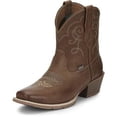 thumbnail image 1 of Justin Women's Chellie Western Booties Square Toe Tan 7 1/2 M  US, 1 of 7