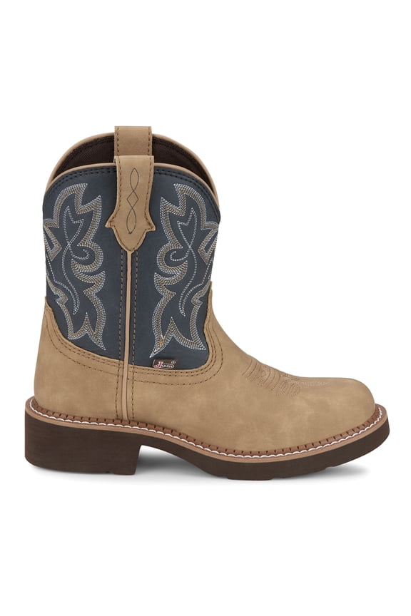 Boots Womens Kay Embroidered Round Toe Cowboy  Mid Calf Boots