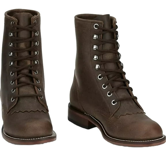 Justin Women's Mckean Lace-Up Boot Round Toe - RP537 11 M