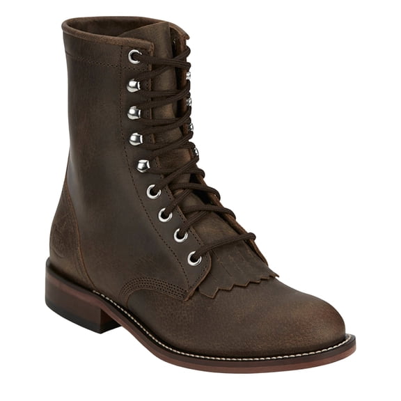 Justin Women's Mckean Lace-Up Boot Round Toe - RP537 6 M