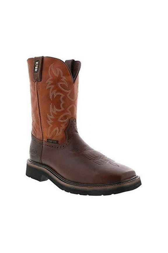 Men's Actuator Western Work Boot Composite Toe ONE SIZE BROWN /ORANGE