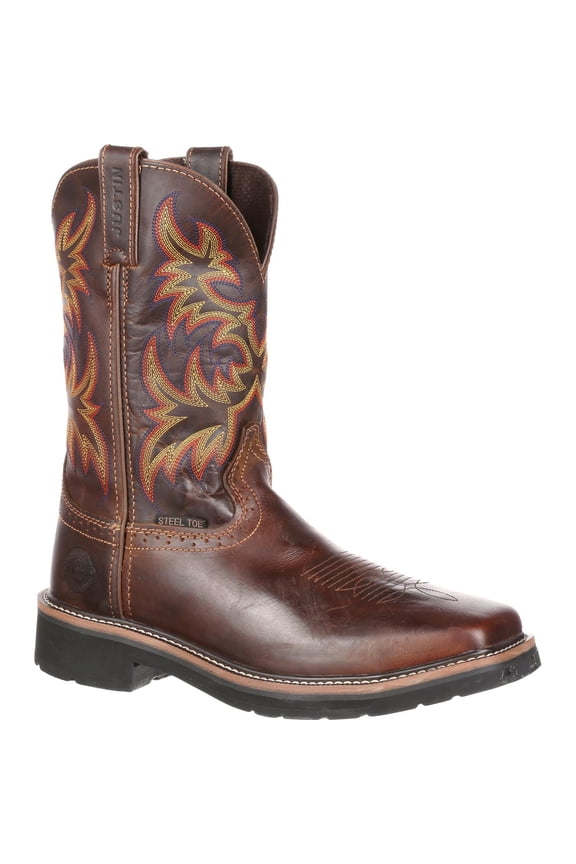 Work Stampede Driller Steel Toe Western Work Boot