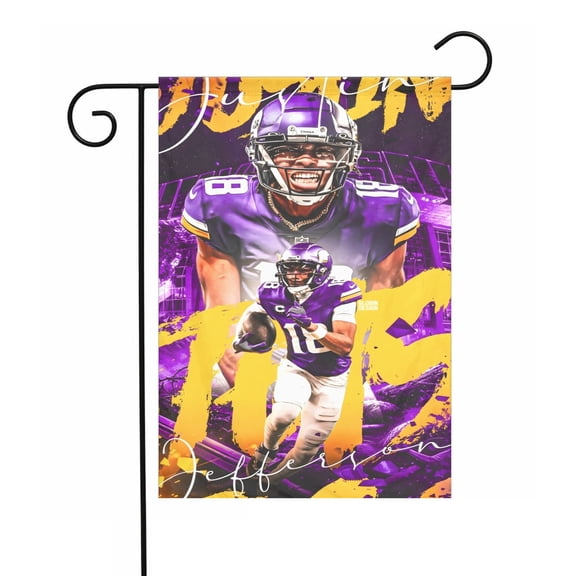 Justin and Jefferson garden flag perfect for outdoor decoration28"x40"