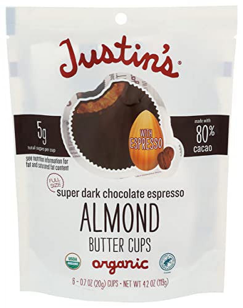 Justin's - Almbtr Dark Chocolate Espresso - Case Of 6-4.2 Oz