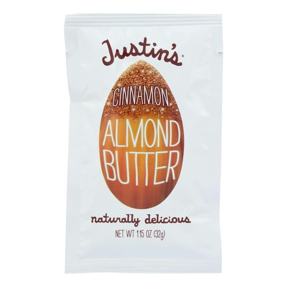 Justin's Almond Butter Cinnamon Squeeze Pack 1.15 oz (Pack Of 30)
