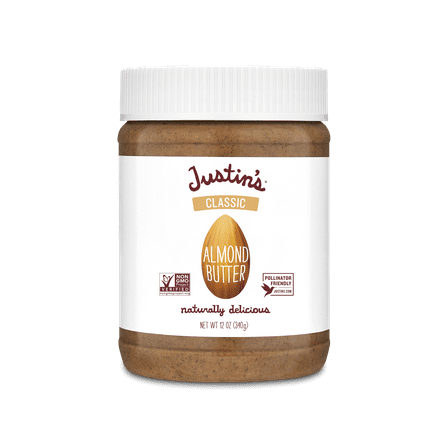 Justin's Classic Almond Butter, 12 oz Jar