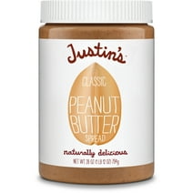 Justin's Classic No Stir Gluten-Free Peanut Butter Spread, 28 oz Plastic Jar