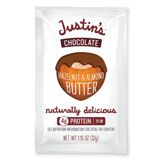 Justin's Gluten-Free Chocolate Hazelnut Butter Squeeze Pack, 1.15 oz
