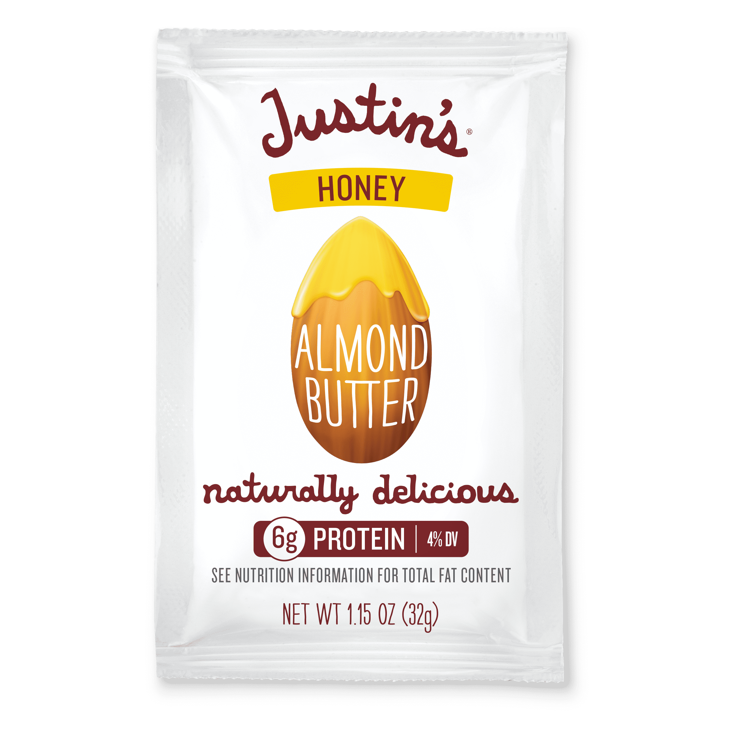 Justin's Honey Almond Butter Squeeze Pack, 1.15 oz