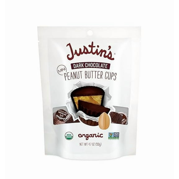Justin's, Mini Dark Chocolate Peanut Butter Cups, 4.7 oz