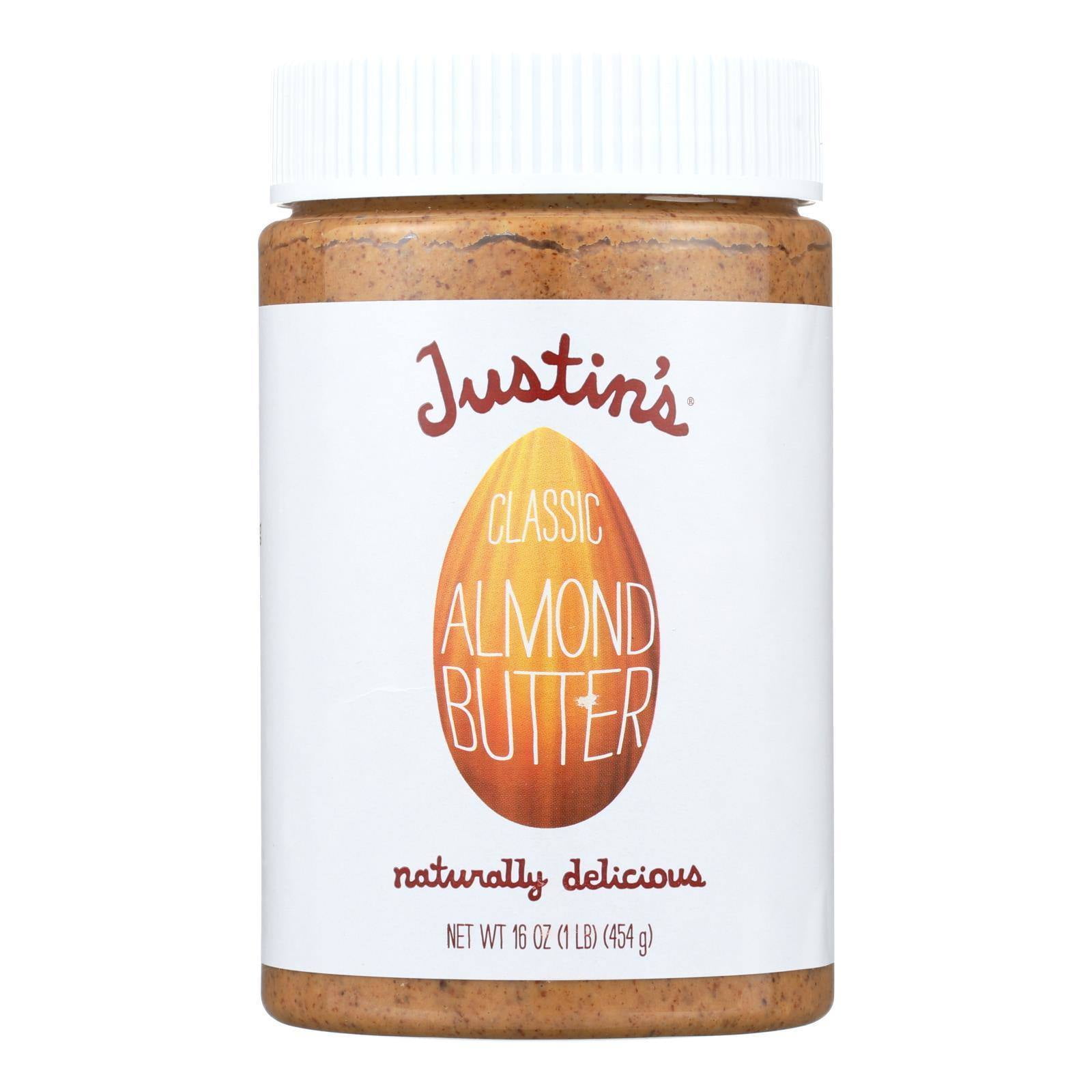 Justin's Nut Butter Almond Butter - Classic - Case of 6 - 16 oz.
