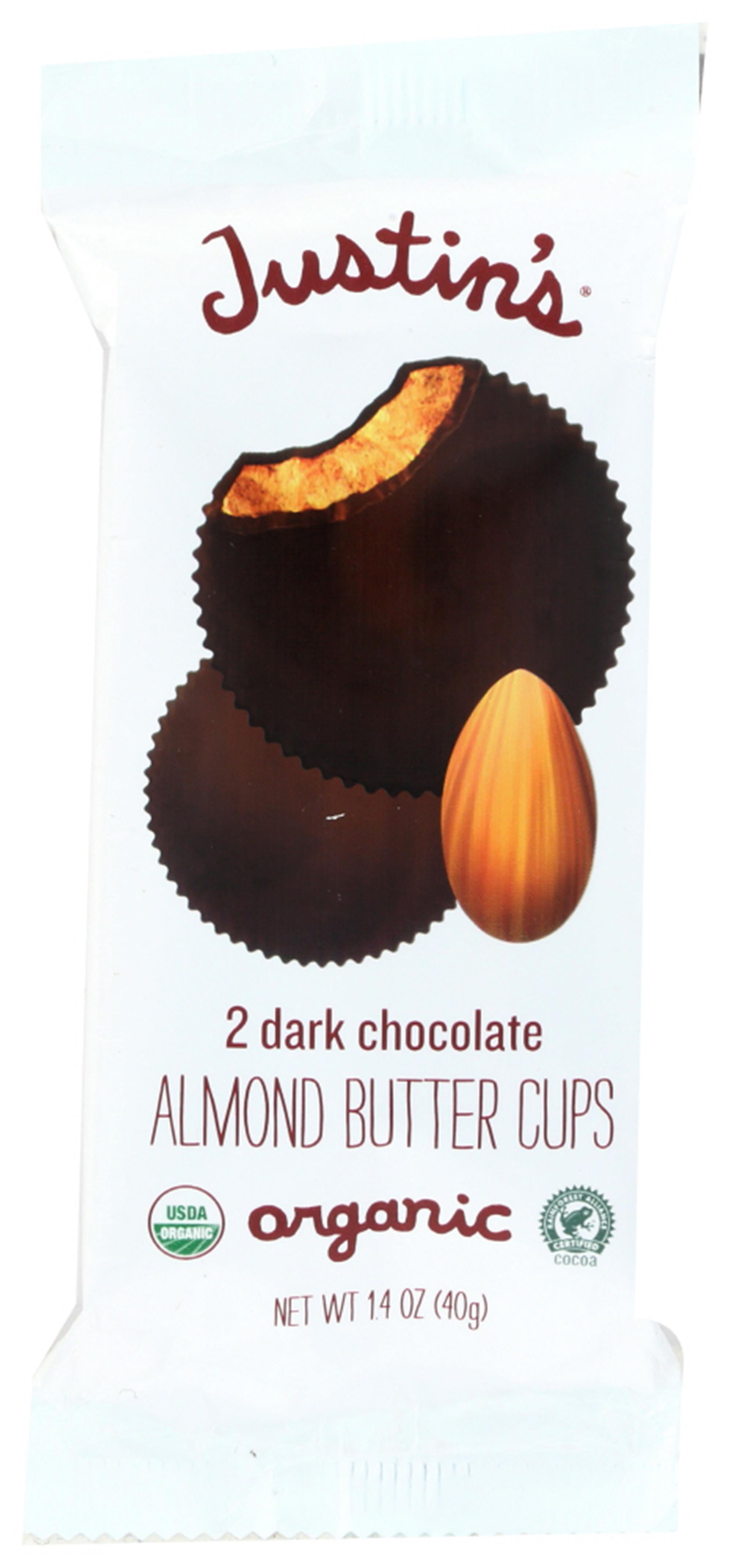 Justin's Nut Butter Almond Butter Cups, Dark Chocolate, 1.4