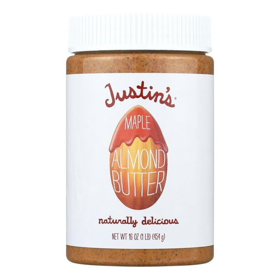 Justin's Nut Butter Almond Butter - Maple - Case of 6 - 16 oz.