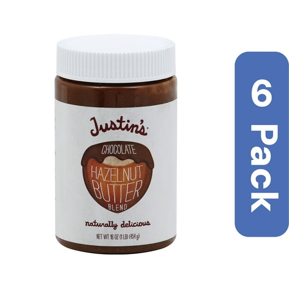 Justin's Nut Butter Hazelnut Chocolate Natural 16 oz (Pack Of 6)