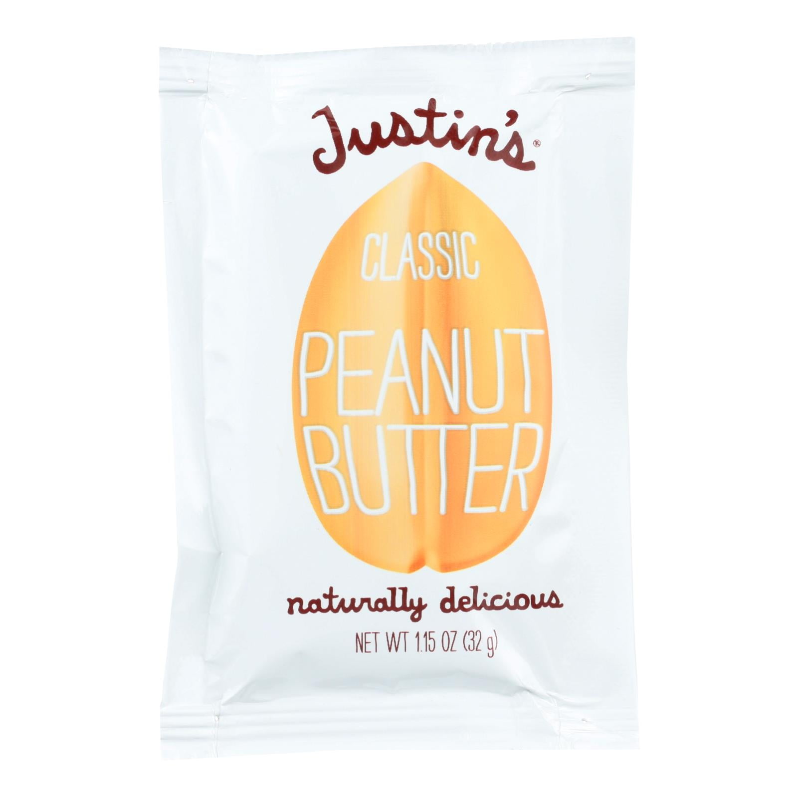 Justin's Peanut Butter Squeeze Pack, 1.15 Oz, Pack Of 10