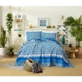 thumbnail image 1 of Justina Blakeney by Makers Collective Himaya King Quilt Set - 3 Piece Blue/White, 1 of 5