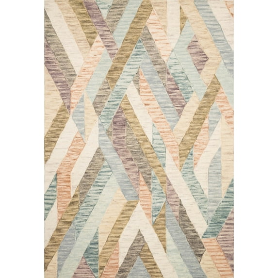 Justina Blakeney x Loloi Hallu Collection Sunrise / Mist CONTEMPORARY Area Rug 7'-9" x 9'-9"