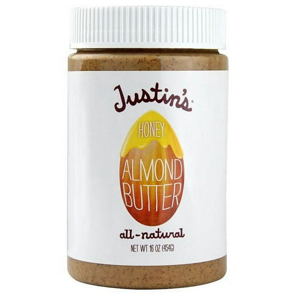 Justins Nut Butter Almnd Hny Jar,16Oz (Pack Of 6)