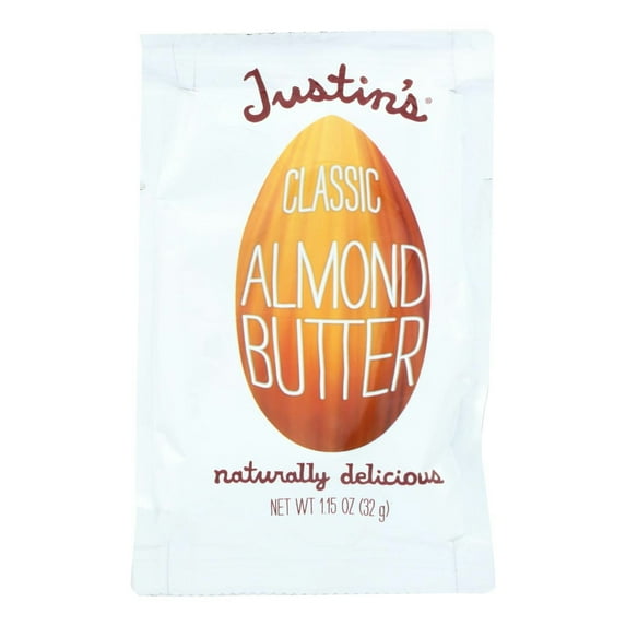 Justins Nut Butter Almond Classic Squeeze Pack 1.15 oz (Pack Of 30)