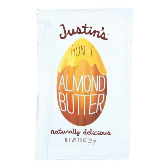 (Pack Of 30) Justins Nut Butter Almond Honey Squeeze Pack 1.15 Oz