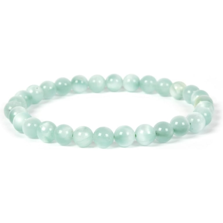 Justinstones Gemstones Semi Precious Gemstones 6Mm Round Beads Stretch Bracelet 6.5 Inch Unisex Walmart