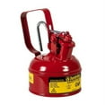 thumbnail image 1 of Justrite 10001 Type I Steel Safety Can w/Trigger-handle for flammables, 1 pt, Red - #10001, 1 of 2