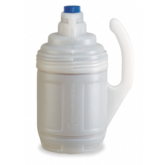 Justrite 12009 Polyethylene Safety Jacket, 6" OD x 14" Height, Translucent, for 1 Gallon Bottles CA1