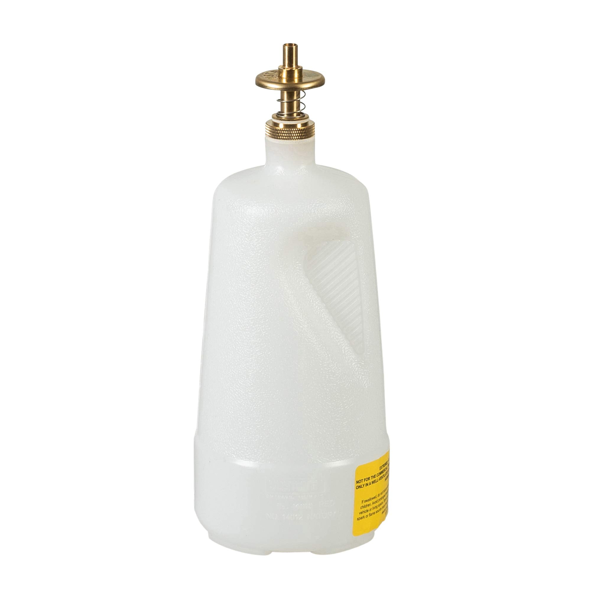 Justrite 14012 Polyethylene Nonmetallic Dispensing Safety Can, 1L Capacity, Translucent CA2