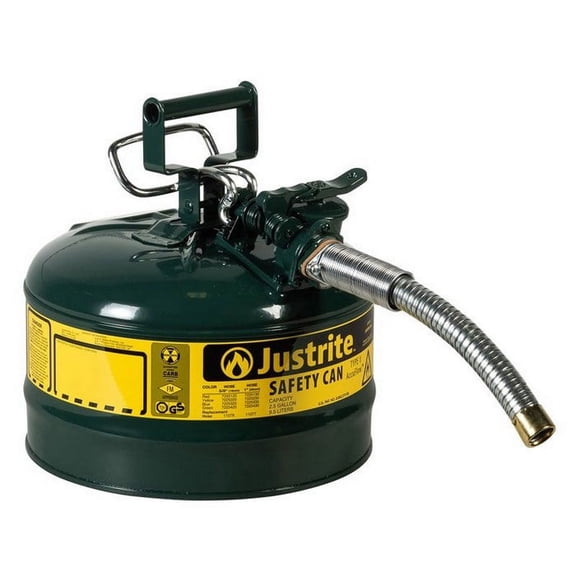 Justrite 7225430 2.5G-9.5L Iiaf Green 1 in. Hose