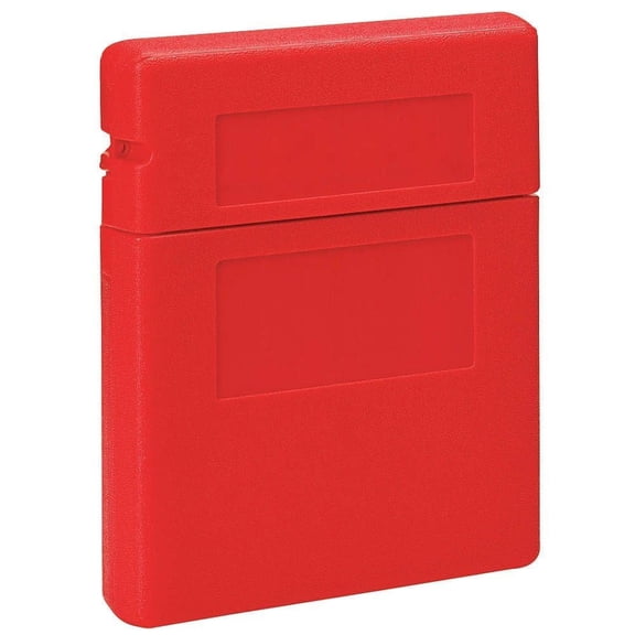 JUSTRITE Document Storage Box Wall Mount SDS Manual Holder Red Plastic 12-1/2" x 10-1/4" OSHA