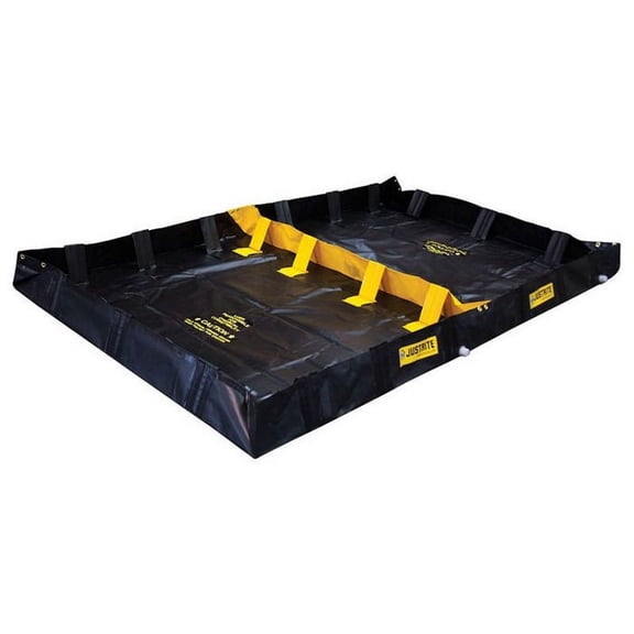 Justrite 299 Gallon Spill Containment Berm 6 Ft X 10 Ft X 8 In Black